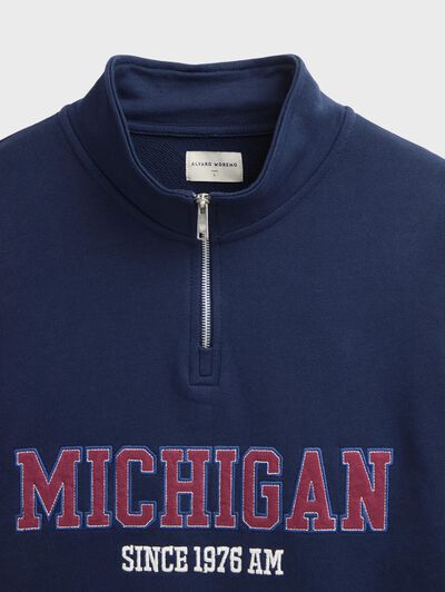 SUDADERA MICHIGAN AZUL MARINO