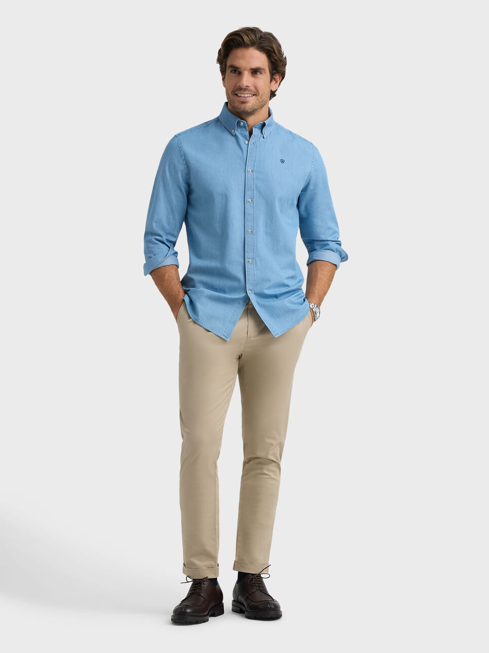 CAMISA DENIM BUTTON DOWN