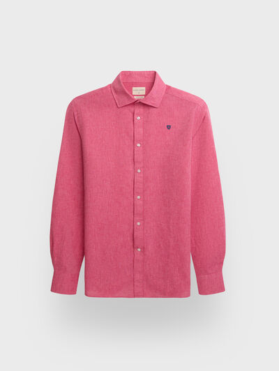 CAMISA LINO CHAMBRAY ROSA