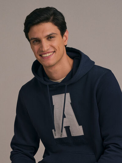 SUDADERA MOMENT AZUL MARINO