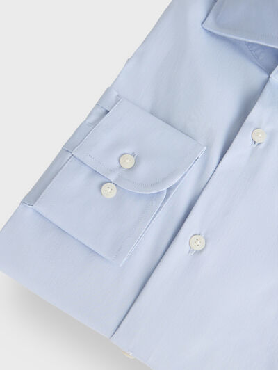 CAMISA COMFORT SOLID CELESTE