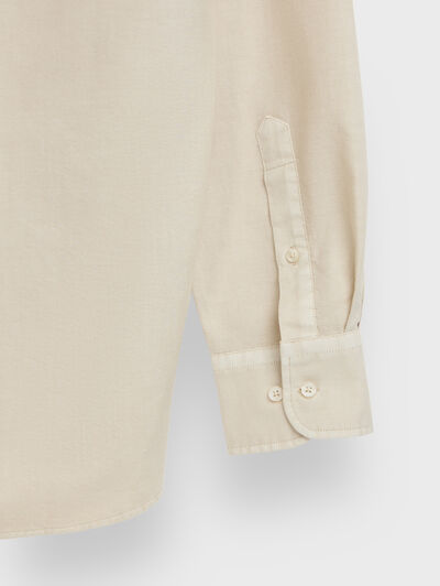 CAMISA OXFORD DYE BEIGE