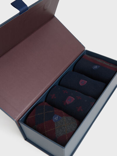 PACK CALCETINES BURDEOS