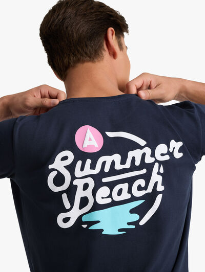 CAMISETA WATER AZUL MARINO