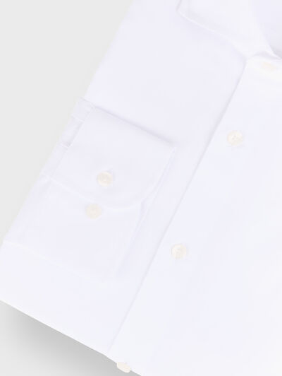 CAMISA POPELIN FIL A FIL BLANCO
