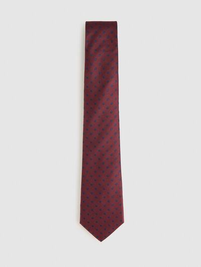 CORBATA JACQUARD MF BURDEOS