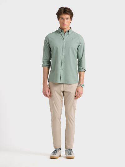 CAMISA OXFORD DYE VERDE