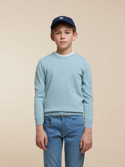 JERSEY ROUND NECK KIDS VERDE AGUA