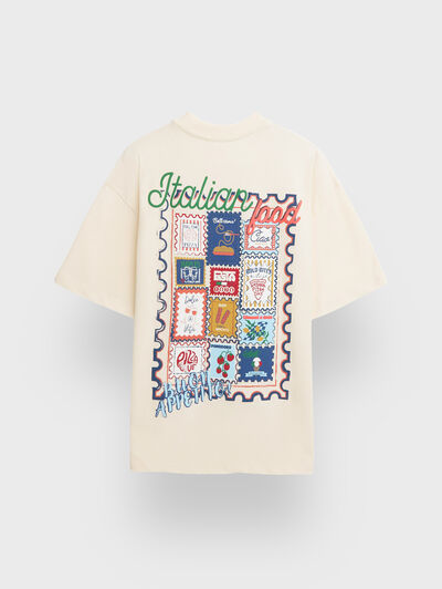 CAMISETA ITALIA BEIGE