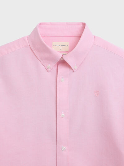 CAMISA OXFORD SOLID CORAL