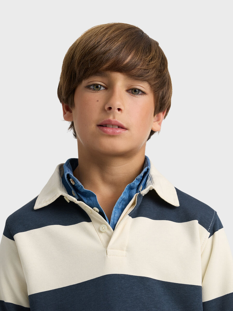 SUDADERA POLO RAYAS KIDS