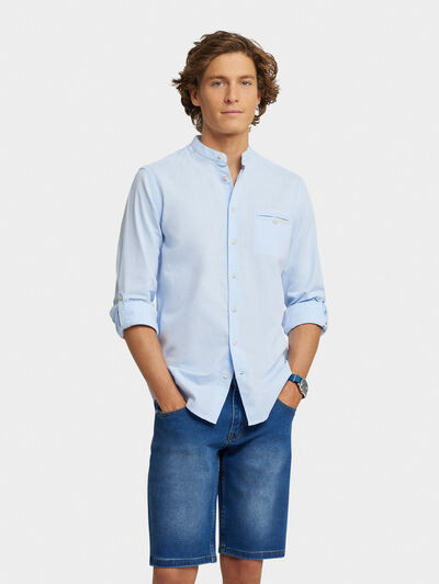 CAMISA MAO ESTRILLA CELESTE