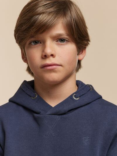 SUDADERA NELSON KIDS AZUL MARINO