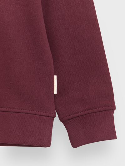 SUDADERA PATCH KIDS BURDEOS