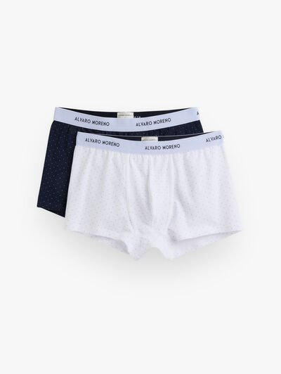 BOXER DOTS AZUL MARINO