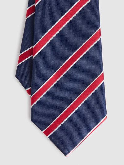 CORBATA JACQUARD MF AZUL MARINO