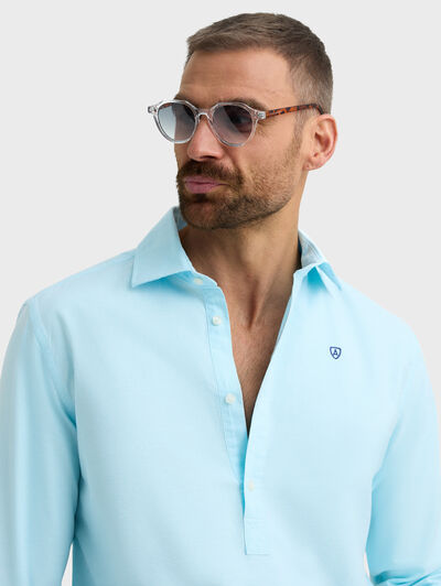 POLERA OXFORD SOLID TURQUESA