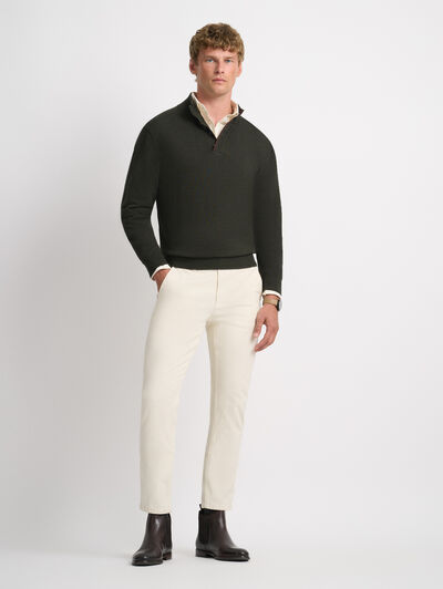 JERSEY BUTTON COLLAR