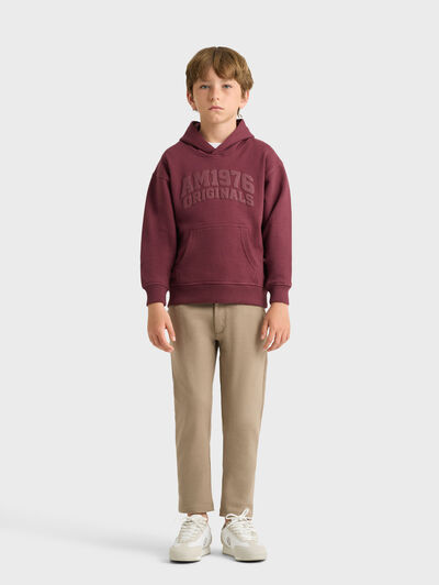SUDADERA NEUTRAL KIDS BURDEOS