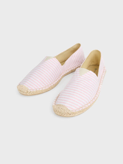 ESPADRILLES OXFORD STRIPES ROSA