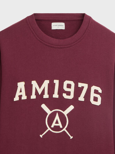 SUDADERA PATCH BURDEOS