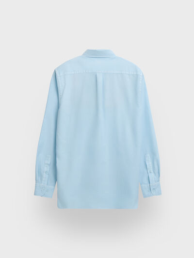 CAMISA OXFORD DYE CELESTE