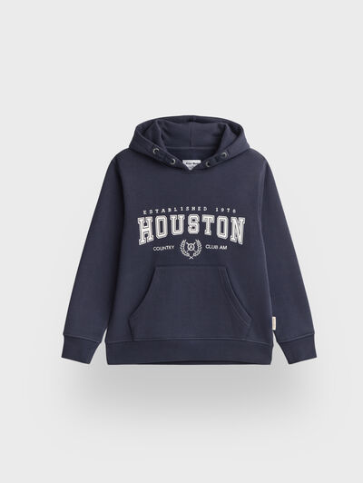 SUDADERA HOUSTON KIDS AZUL MARINO