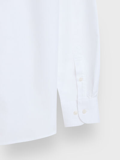 CAMISA OXFORD POCKET BLANCO