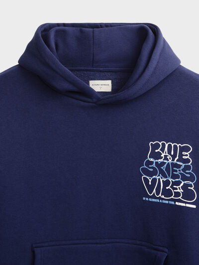 SUDADERA SKIES AZUL MARINO