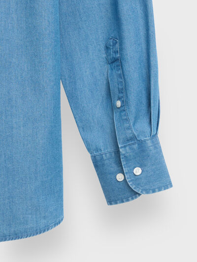 CAMISA DENIM DOWN AZUL