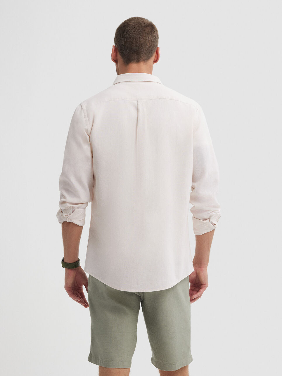 CAMISA LINO C. BOTON