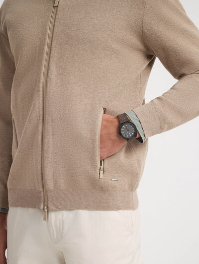 CARDIGAN HOLLAND CAMEL