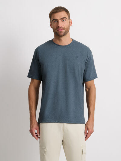 CAMISETA MELANGE AZUL