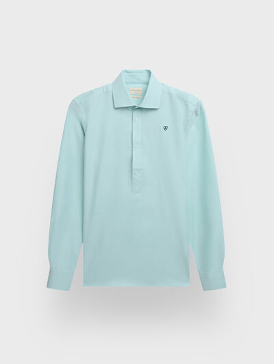 POLERA OXFORD SOLID VERDE AGUA