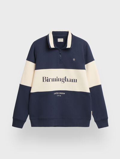 SUDADERA BIRMINGHAM AZUL MARINO