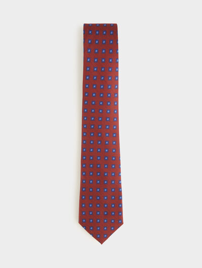 CORBATA PRINTED BURDEOS