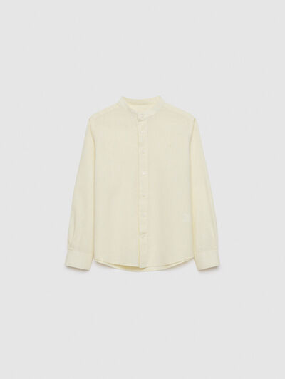 CAMISA LINO MAO KIDS AMARILLO