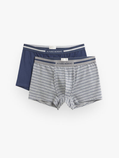BOXER STRIPES AZUL MARINO