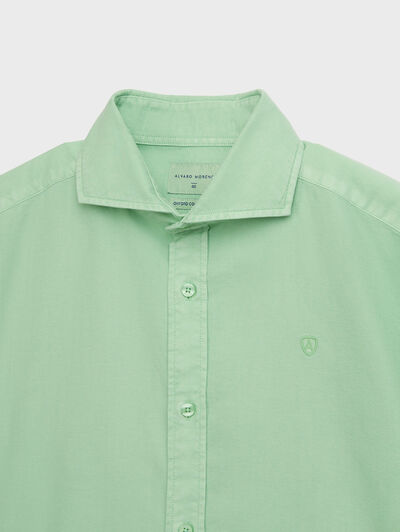 CAMISA OXFORD DYE TIE COLLAR VERDE