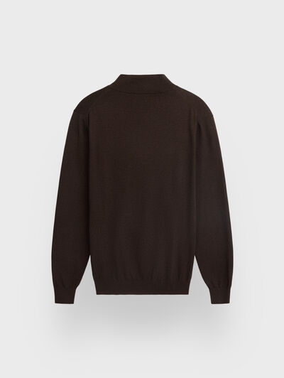 JERSEY BUTTON COLLAR