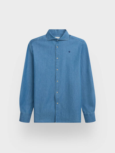 CAMISA DENIM TIE AZUL