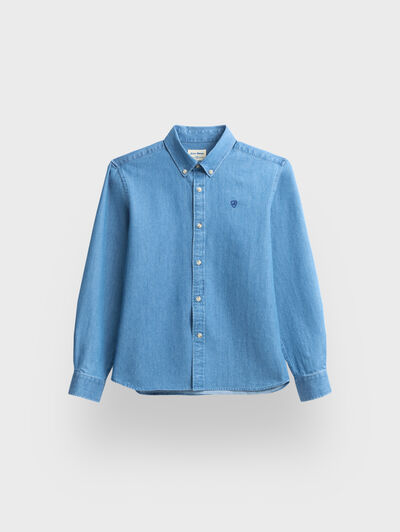 CAMISA DENIM BUTTON DOWN KIDS AZUL