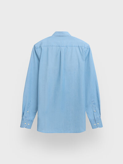 CAMISA DENIM B.DOWN AZUL