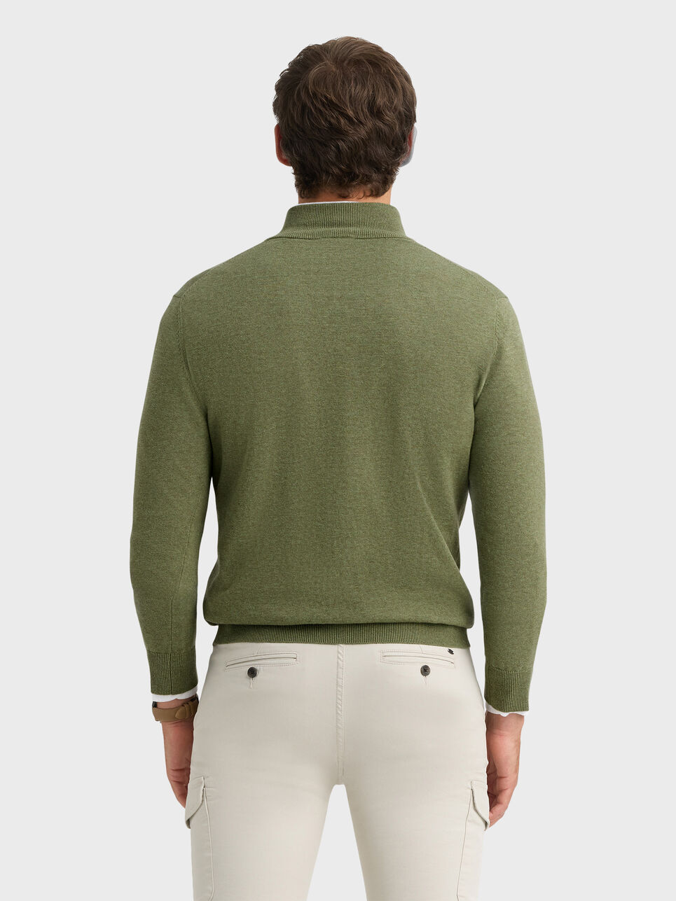 JERSEY BUTTON COLLAR