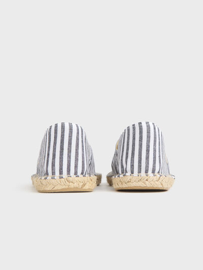 ESPADRILLES OXFORD STRIPES AZUL MARINO