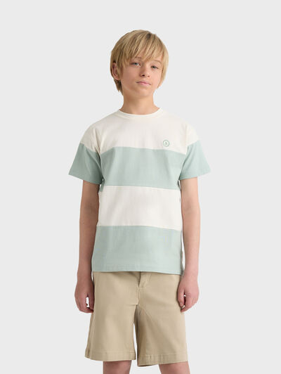 CAMISETA STRIPES KIDS VERDE
