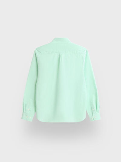 CAMISA OXFORD SOLID KIDS VERDE