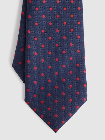 CORBATA JACQUARD MF AZUL MARINO
