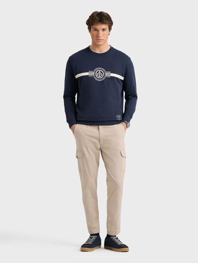 SUDADERA MARITIME AZUL MARINO