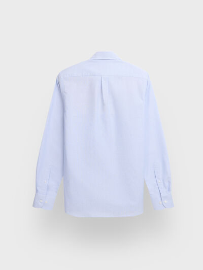 CAMISA OXFORD MIL RAYAS AZUL